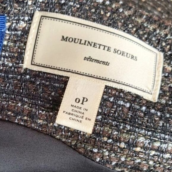 Anthropologie Moulinette Soeurs Shimmer Metallic Tweed Fit and Flare Dress - Picture 9 of 15